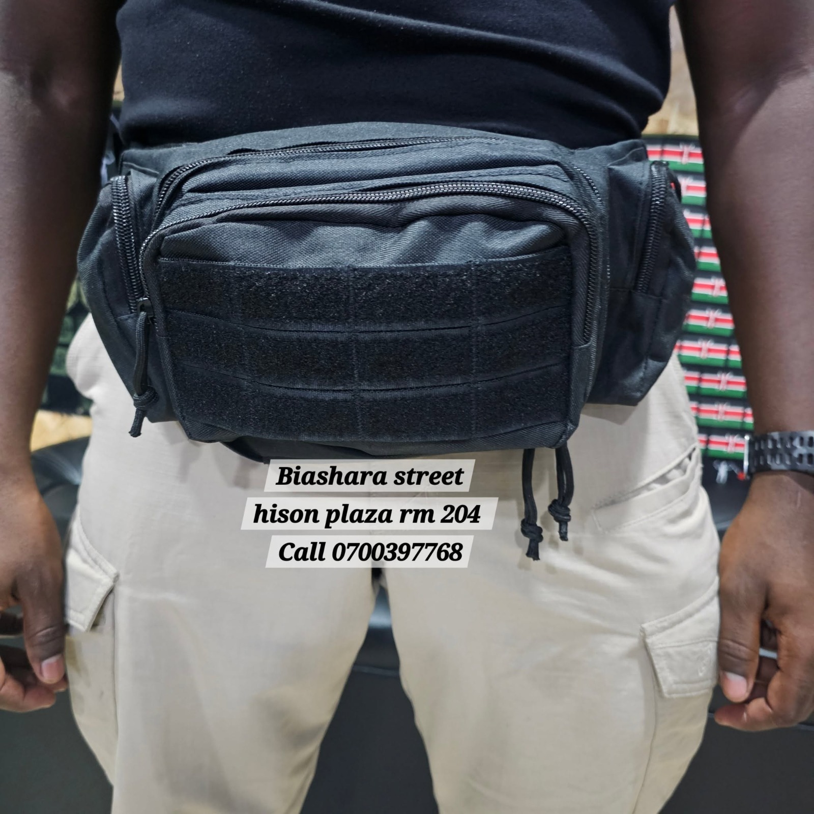 TACTICAL WAIST BAG BLACK