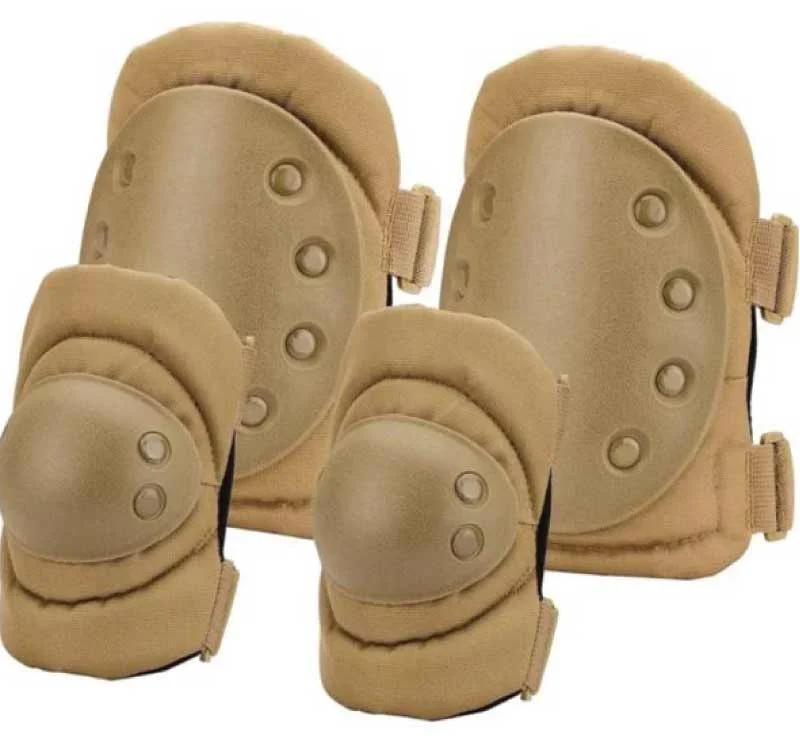 Tactical Knee & Elbow Pads | Protective Outdoor & Airsoft Gear – Brown