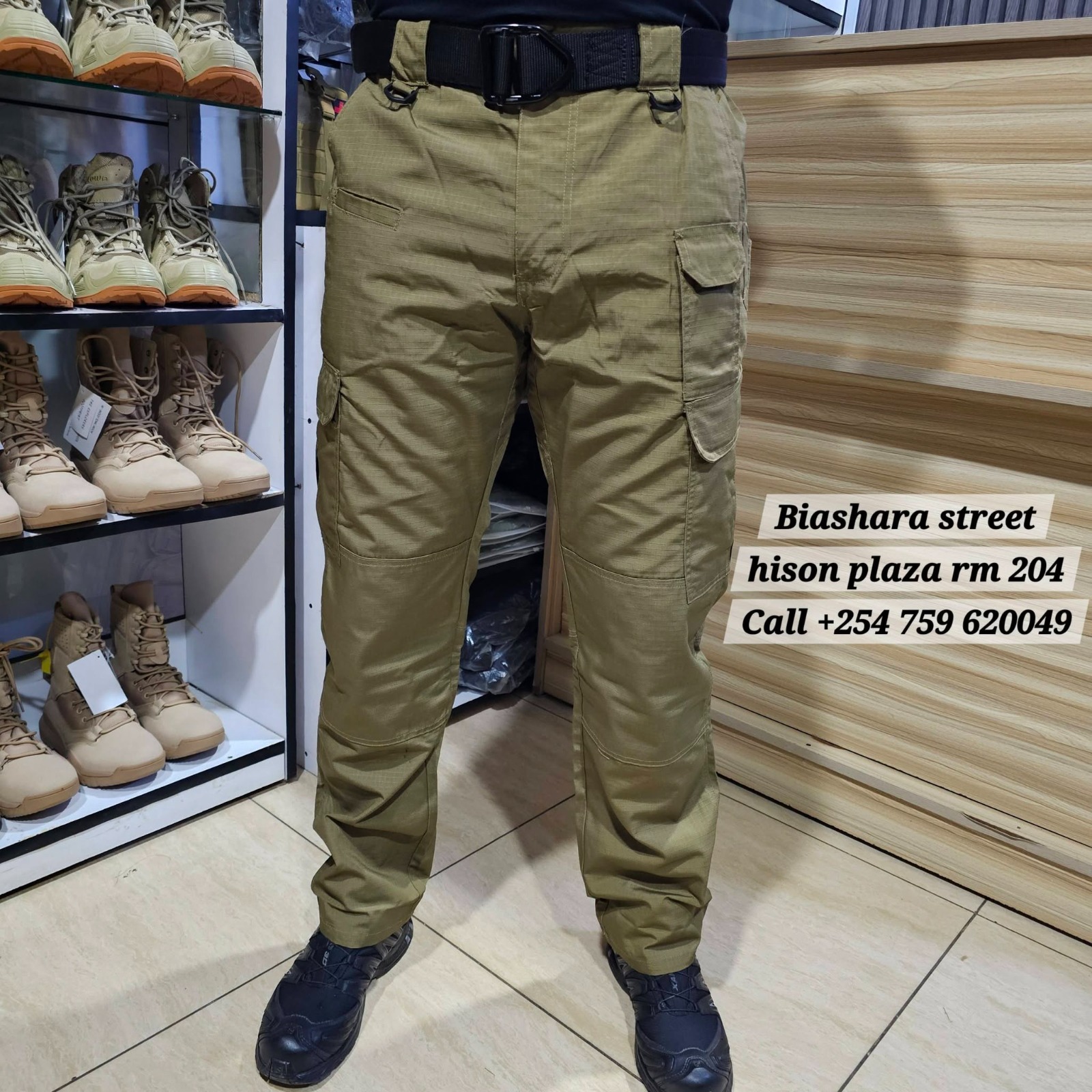 TEFLON-TREATED TROUSER