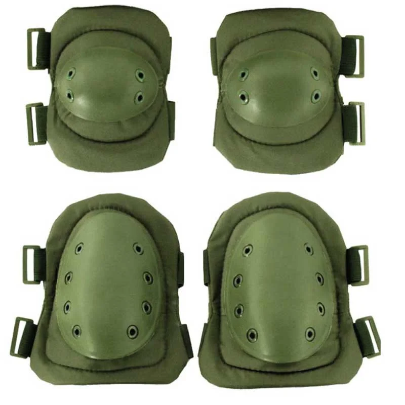 Tactical Knee & Elbow Pads | Airsoft & Outdoor Protective Gear – Green